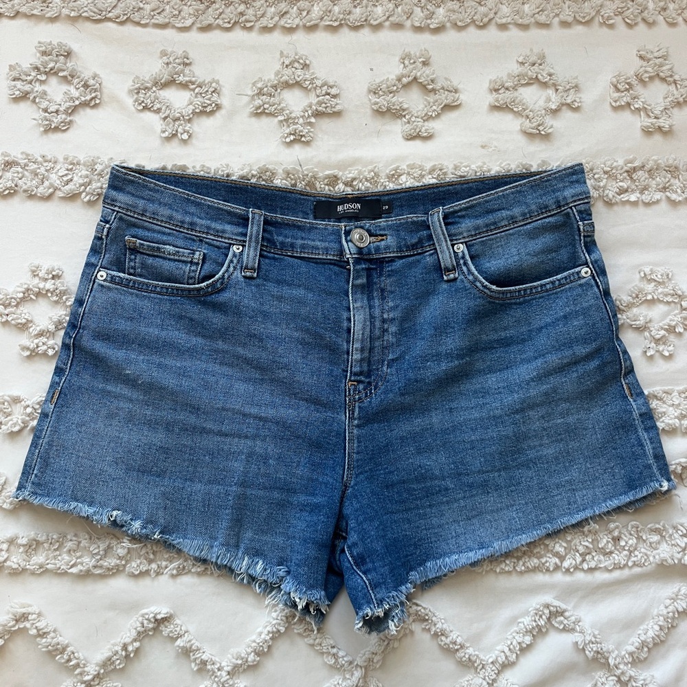 Hudson Jeans Classic Blue Denim Shorts